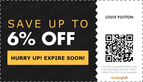 louis vuitton promotion code